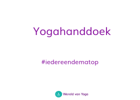 yogahanddoek wereld van yoga Yogahanddoek - Wereld van Yoga